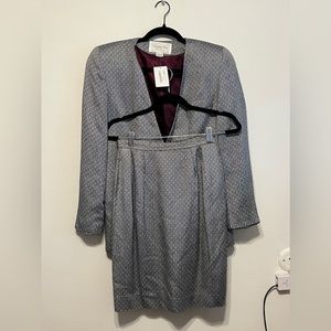 Incredible Vintage Christian Dior 2 Piece Skirt Suit